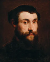Portret van een jonge man met hoed