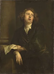 Portret van de componist Henricus Liberti 1628-1661, ca. 1630