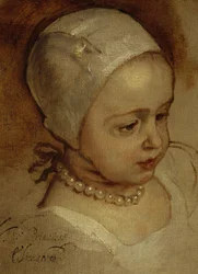 Prinses Elizabeth, 1635 - 1650, en prinses Anne, 1637 - 1640. Dochters van Karel I