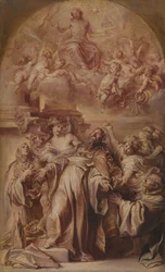 De extase van de heilige Augustinus