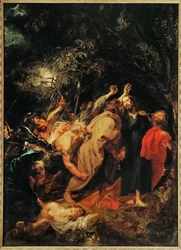 De gevangenneming van Christus (schilderij op doek)