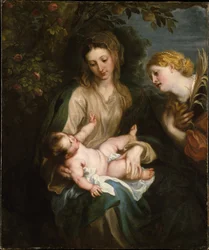 Maagd en kind met de heilige Catharina van Alexandrië