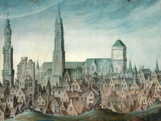Detail van Portret van Juan Pardo II en zijn vrouwen Anna Ingenieulandt en Maria Anchemant
