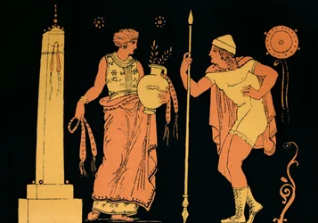 Electra en Orestes, 1880