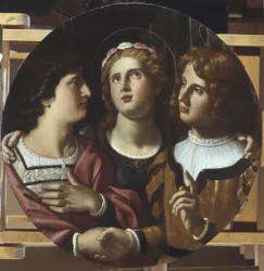 Sint-Cecilia tussen Sint-Tiburtus en Valerianus