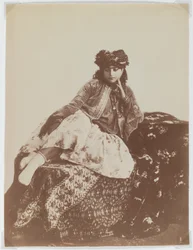 Liggende vrouw met een tulband