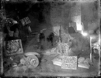 Tegelmakers in hun werkplaats, ca.1880-1930