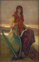 De harpist, 1859