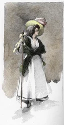 Portret van de Italiaanse zangeres Giuseppina Grassini (1773-1850)