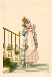 Baljurk met hermelijnen cape, illustratie uit 