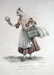 De Banketbakker, nummer 4 uit de serie De Kreten van Parijs, gegraveerd door Francois Seraphin Delpech (1778-1825)