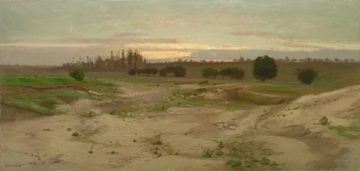 De Marl Pit bij Mulcent: Avond