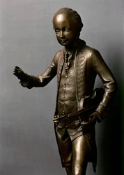 Standbeeld van Mozart als jongen (brons)