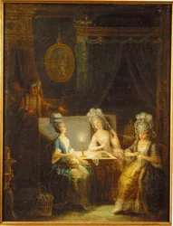 Zemir en Azor, opera door Andre E ... (schilderij op doek)