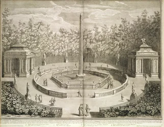 Fontaine des Domes, Versailles, ca. 1715 (ets)