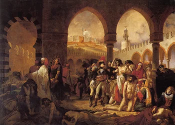 Bonaparte bezoekt het pesthuis in Jaffa