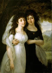 Portret van de Maistre Zusters, 1796