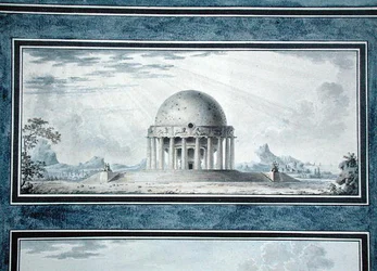 Ontwerp voor een huis voor een kosmopoliet, 1783