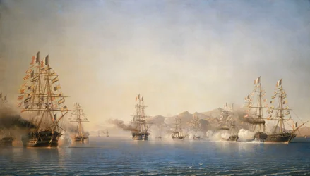 De aankomst in de haven van Toulon van de prins-president (Napoleon III), 27 september 1852