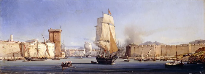 De Gouden Hoorn met de Suleimaniye en de Fatih-moskeeën, Constantinopel