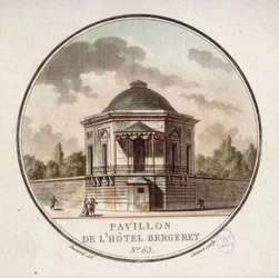 Paviljoen van het Hotel Bergeret, Parijs. In pittoreske uitzichten van de belangrijkste gebouwen van Parijs door Sergeant