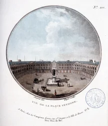 Uitzicht op Place Vendôme - in 