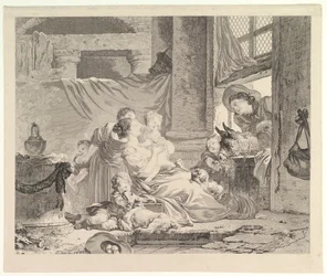 De familie van de boer