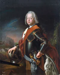Portret van Christian August, Prins van Anhalt-Zerbst, 1725
