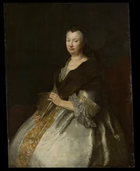 Portret van Zofia Jadwiga von Tettau (Sophia Hedwig von Tettau 1662-1733)