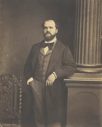 Zonder titel man staand, en face, 1855-1869