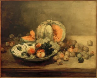 Chinese schaal met fruit