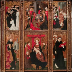 Altaarstuk van de Maagd, Sint Augustinus en Sint Nicolaas van Tolentino
