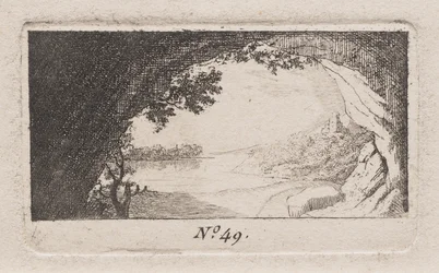 Landschap met gebogen rotsen
