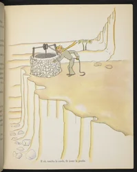 De kleine prins bij de put, illustratie uit 