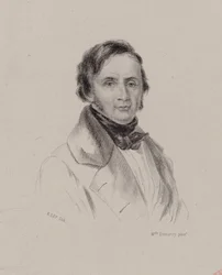 Portret van pianist en componist Joseph Bernard Woets 1783-1878, ca. 1830