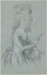 Portret van de actrice Marie Magdalene Charlotte Ackermann (1757-1775)