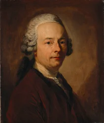 Portret van de dichter Karl Wilhelm Ramler