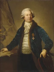 Portret van Adrian Ivanovich Divov 1749-1814, 1790s