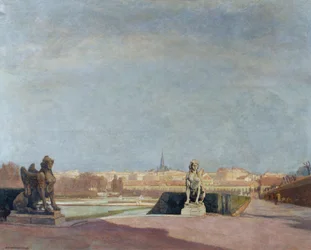 Uitzicht vanaf het Belvedere op Wenen