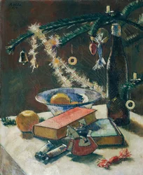 Stilleven onder de kerstboom