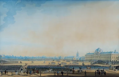 Verdeling van vlaggen en de Nationale Garde, Champ-de-Mars, 7 september 1814