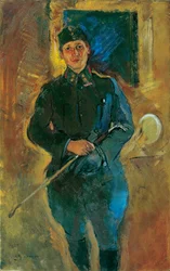Otto von Aichelburg-Zossenegg als cavalerie luitenant