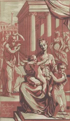 De Maagd en het Kind met Sint-Jan de Doper, ca. 1722