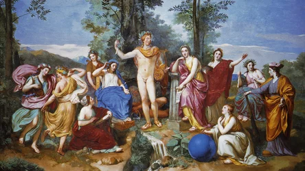 Apollo, Mnemosyne en de Negen Muzen