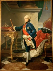 Ferdinand IV, koning van Napels en de Twee Siciliën, geschilderd (schilderij op doek)