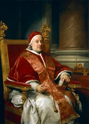 Portret van paus Clemens XIII Rezzonico, door Anton Raphael Mengs