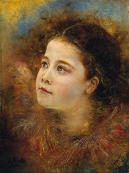 Meisje met arenkraag