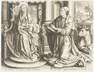 Sint Lucas schildert de maagd