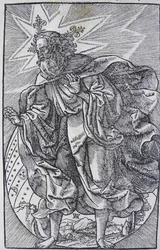 De Schepping van de Wereld, uit de Worms Bijbel, 1529