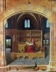 Hiëronymus in zijn studeerkamer